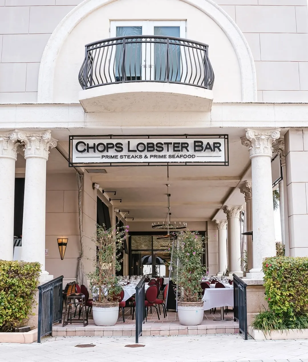 Chops Lobster Bar exterior at Royal Palm Place, Boca Raton